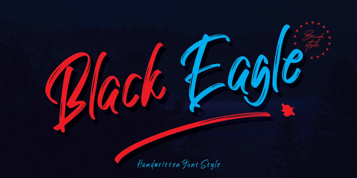 Пример шрифта Black Eagle